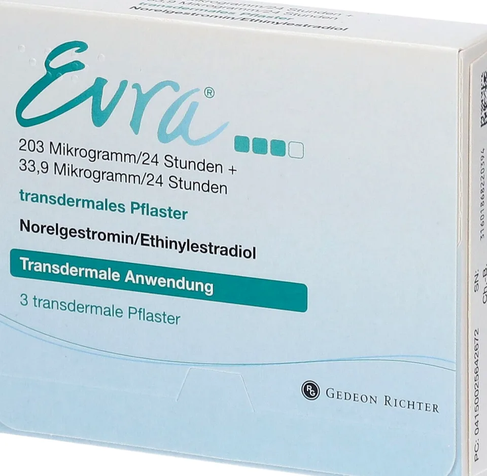 Evra, Norelgestromin/Ethinylestradiol, Pflaster