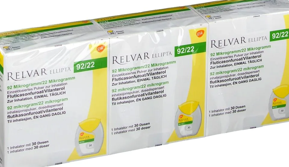 Relvar Ellipta, Fluticason/Vilanterol, Pulverinhalator
