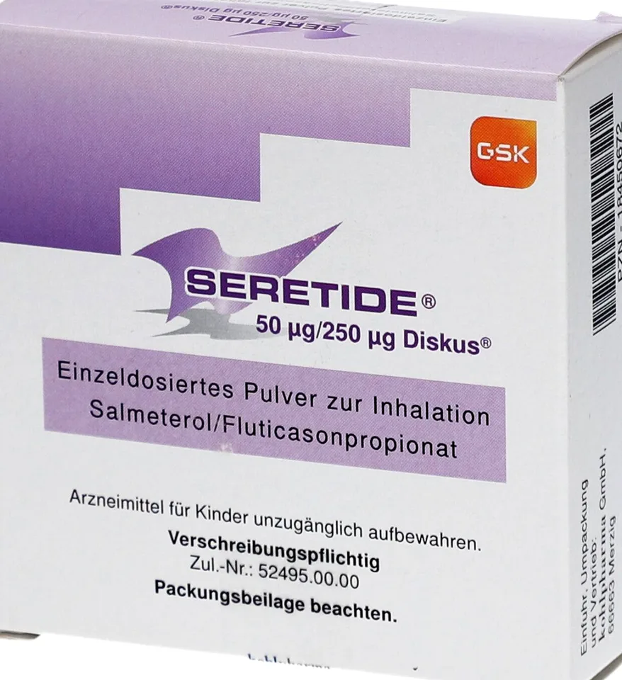 Seretide, Fluticason/Salmeterol, Pulverinhalator